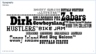 Early ideas for typography.