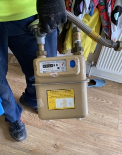 Gas Meter Removed