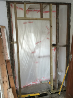 New bedroom door frame
