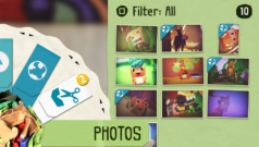 Photo collection on the main menu